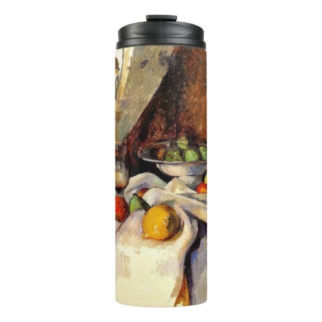 Termo Cezanne - Vida fija, post, botella, copa y fruta (Anverso)