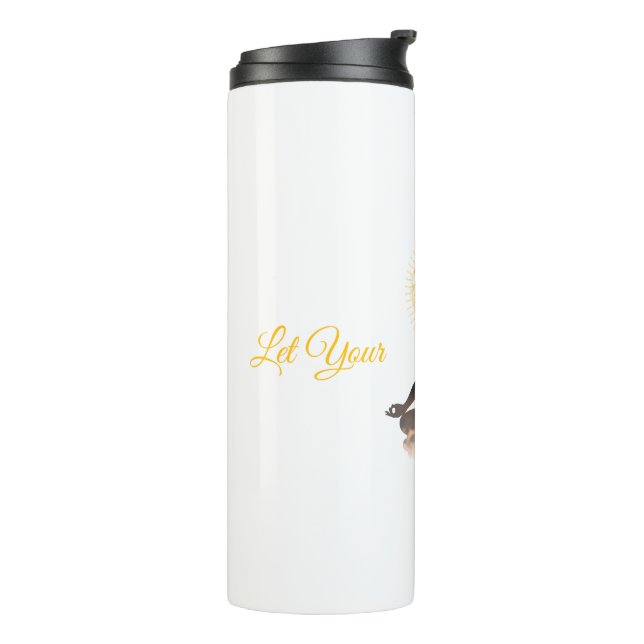 Termo Chakra Silhouette – Let Your Light Shin (Rotado hacia la izquierda)