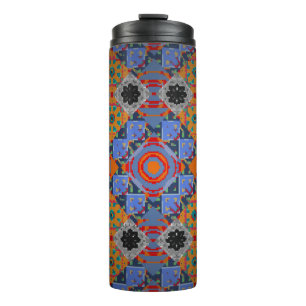 Termo Chal de Bandanna, diseño de tela de mantel, nec de