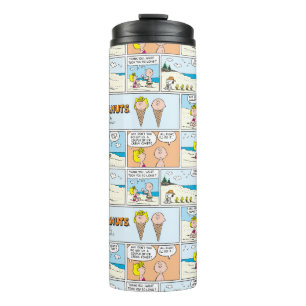 Termo Charlie Brown Y Helados De Sally En La Playa
