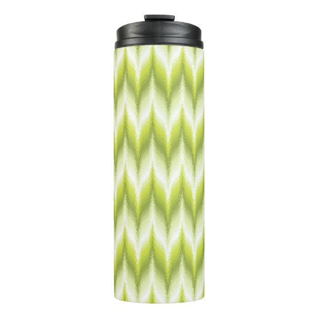 Termo Chartreuse y Lime Bargello (Anverso)