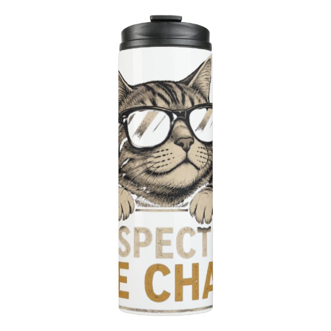 Termo Chat Vectoriel Cool avec Lunettes de Soleil – fun (Anverso)