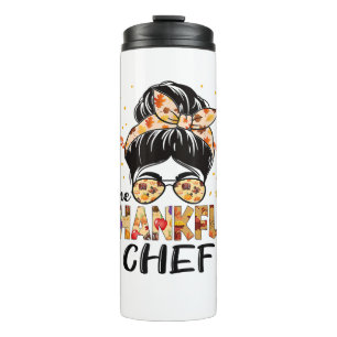 Termo Chef One Thanky Messy Bun Women Acción de Gracias