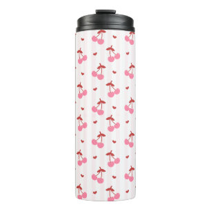 Termo Cherry Pattern with Hearts