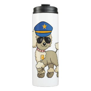 Termo Chibi Anime Policía Poodle Dog