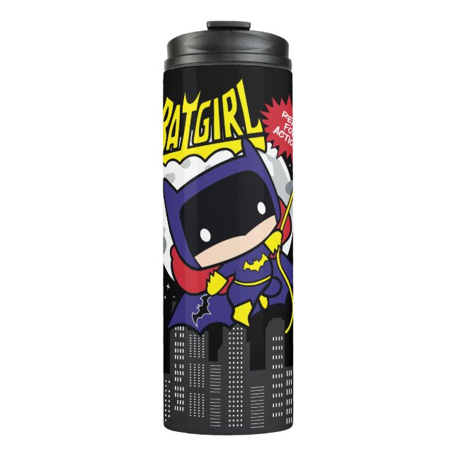 Termo Chibi Batgirl Preparado Para La Acción (Anverso)
