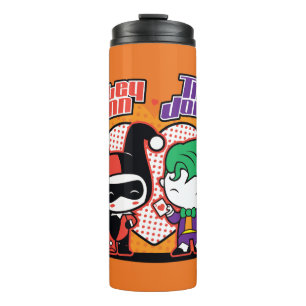 Termo Chibi Harley Quinn & Chibi Joker Hearts