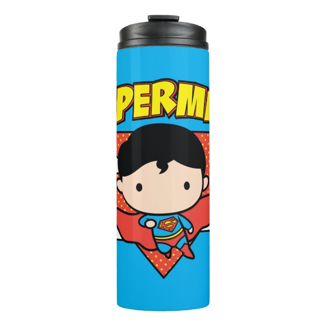 Termo Chibi Superman Polka Dot Shield y Name (Anverso)