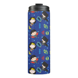 Termo Chibi Wonder Woman, Superman y Batman Pattern