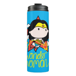 Termo Chibi WonWoman Volando Con Lasso