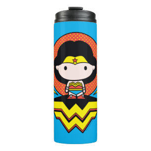 Termo Chibi WonWoman With Polka Dots and Logo