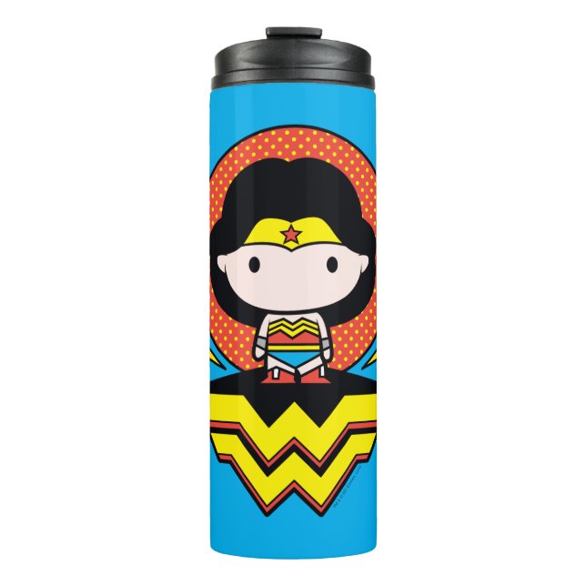 Termo Chibi WonWoman With Polka Dots and Logo (Anverso)