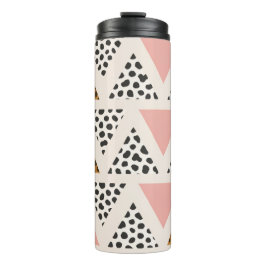 Termo Chic Leopard & Pink Triangle Pattern