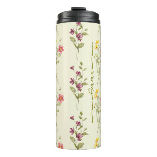 Termo Chic y Único: diseño de flores personalizado