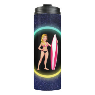 Termo Chica Adolescente Surfista Rubia Galaxia
