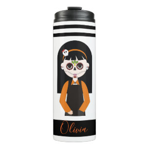 Termo Chica de cráneo de azúcar para niños