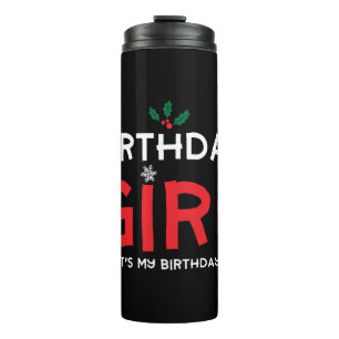 Termo Chica de cumpleaños Navidades Navidad Día B