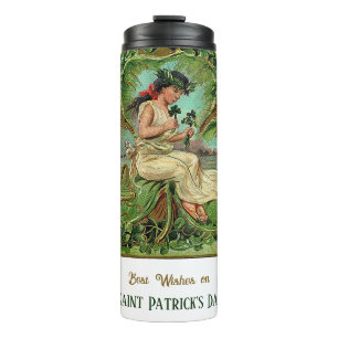 Termo Chica de la cosecha del Día de San Patricio con Sh