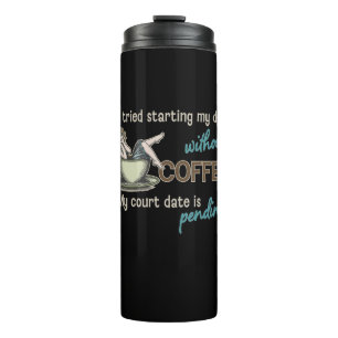 Termo Chica de plumas Coffee Addict