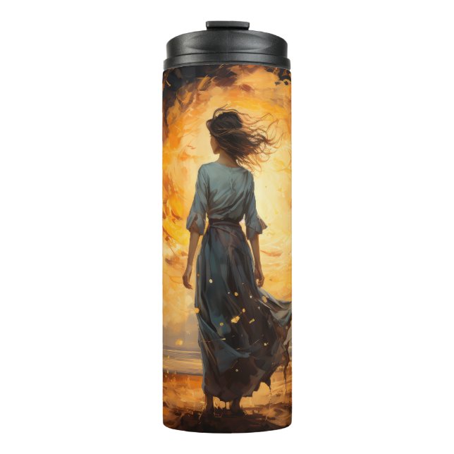 Termo Chica en Sunset Epic Art Tumbler (Anverso)