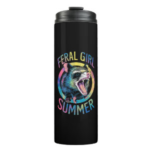 Termo Chica Feral Verano Oposum Tie Dye Mapache
