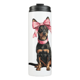 Termo Chica Mamá Perro Havanés Lazo Coquette Rosa