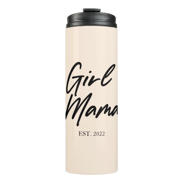 Termo Chica Mamá Personalizado Año Este Mínimo Mamá Madr (Anverso)