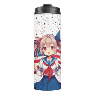 Termo CHICA patriótico de anime de Estados Unidos