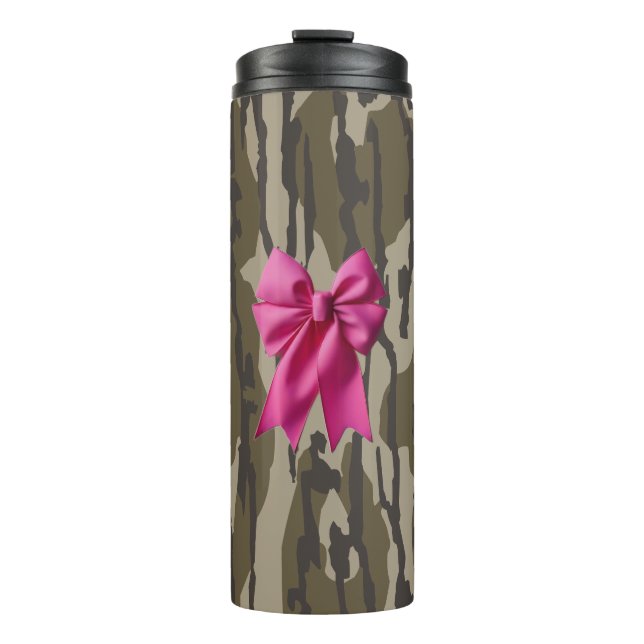 Termo Chicas Camo Cinta Rosa Bow Bottomland Camo (Anverso)