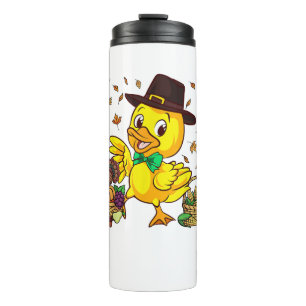 Termo Chicas de niños turcos en el Día de Acción de Grac