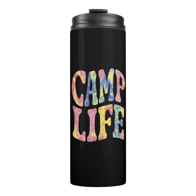 Termo Chicas de verano de camping vida de campamento Tie (Anverso)