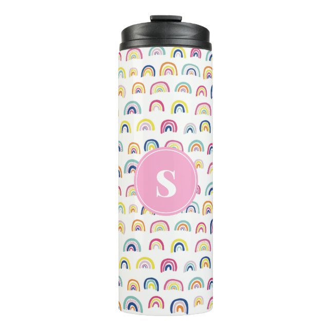 Termo Chicas del arcoiris monogramados (Anverso)