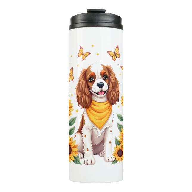 Termo Chicas Mujeres Mamá Cavalier King Charles Spaniel  (Anverso)