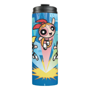 Termo Chicas Powerpuff Lanzan Al Aire