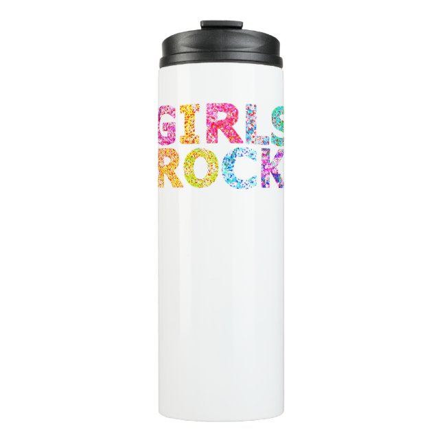 Termo Chicas Rock Diseño Empoderante Espíritu para Mujer (Anverso)
