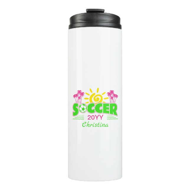 Termo Chicas Soccer Sunshine Palm Trees (Anverso)