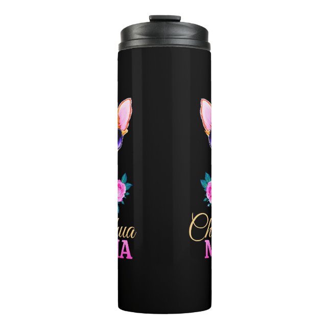 Termo Chihuahua mama chihuahua regalo del día de la madr (Anverso)