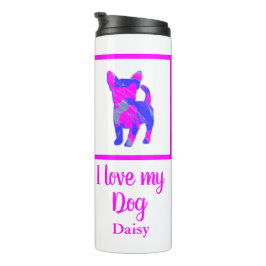 Termo Chihuahua Mascota Perro Pink Hot & Blue Silhouette