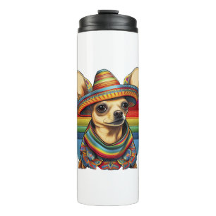 Termo Chihuahua México Cinco de Mayo Perro gracioso