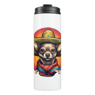 Termo Chihuahua México Cinco de Mayo Perro gracioso