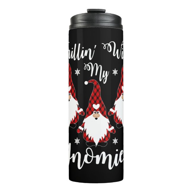 Termo Chillin Con Mis Gnomies Santa Claus Garden Gnome (Anverso)