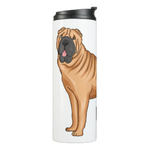 Termo Chinese Shar-Pei dog cartoon illustration