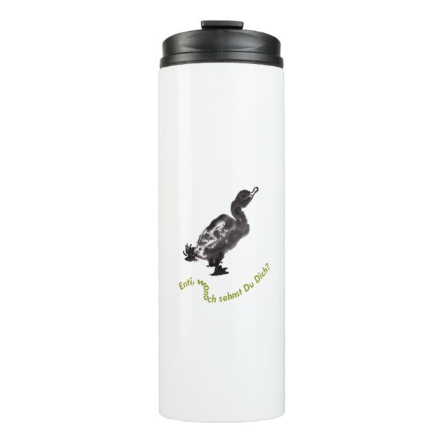 Termo Chinesische Tuschekunst mit Entenmotiv (Anverso)