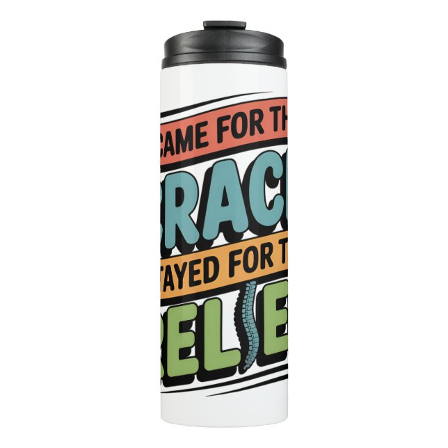 Termo Chiropractor Back Relief Gratificación divertida (Anverso)