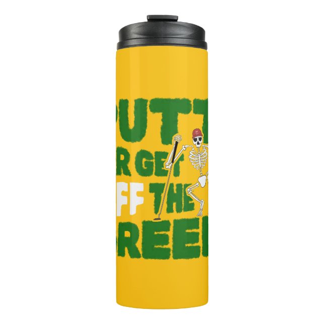 Termo Chistes de Golf Insultos Divertidos Golpea o Sal d (Anverso)