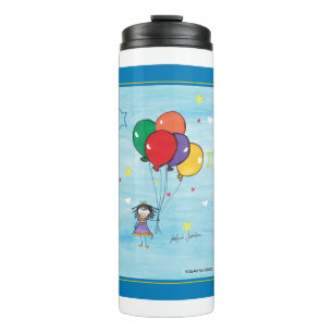 Termo CHOCArt para niños - Chica con globo
