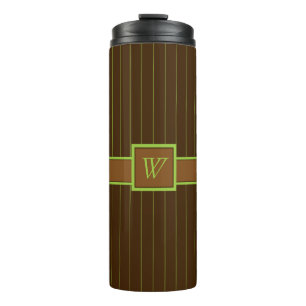 Termo Chocolate con Tumbler termal Lime Pinstripes