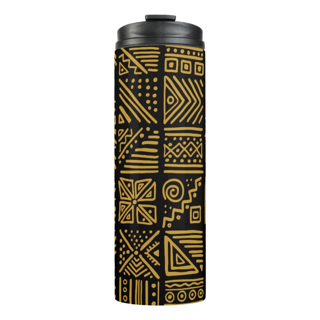 Termo Choque africano: etnia tribal sin costuras. (Anverso)