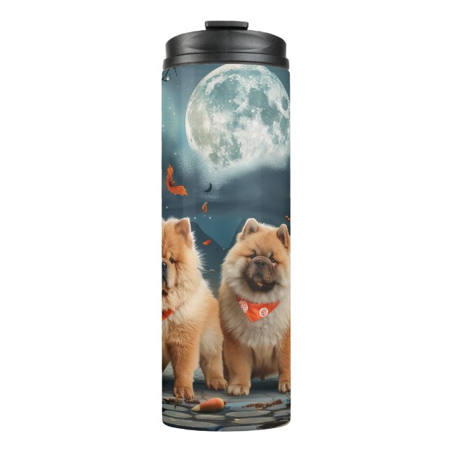 Termo Chow Chow Halloween Espeluznante (Anverso)