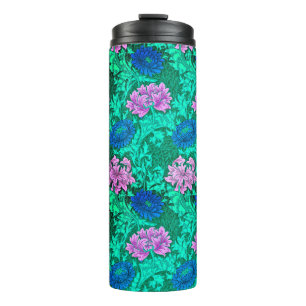 Termo Chrysanthemums, Aqua y Violet